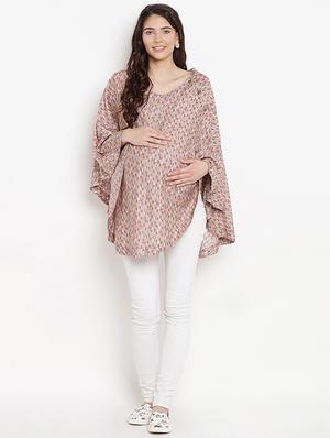 round neck maternity poncho - 16308798 - Standard Image - 4