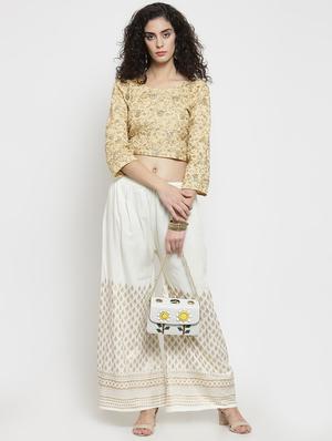 Block print straight palazzo - 16309488 - Standard Image - 4