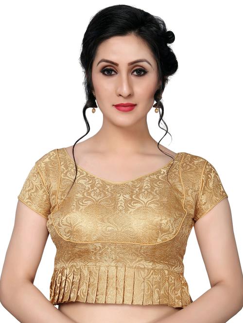 self-design solid blouse - 16309641 - Standard Image - 1