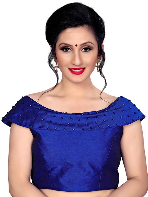 embellished solid blouse - 16309662 - Standard Image - 1