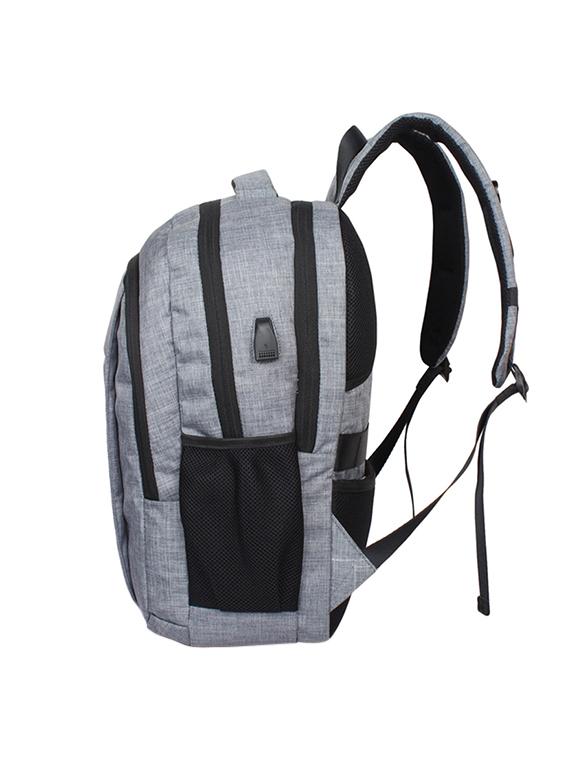 grey polyester backpack - 16312450 - Zoom Image - 4