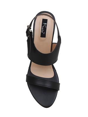 black back strap sandals - 16312619 - Standard Image - 4
