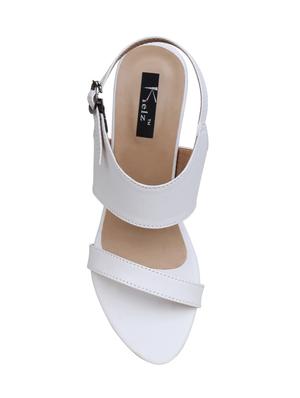 white back strap sandals - 16312621 - Standard Image - 4