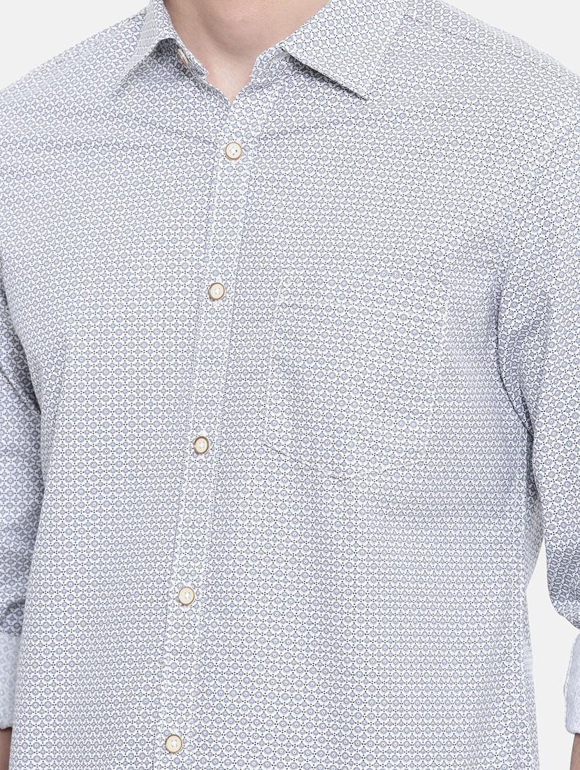 grey printed casual shirt - 16314176 - Zoom Image - 4