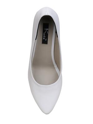white slip on pumps - 16314187 - Standard Image - 4