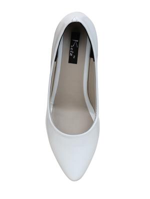white slip on pumps - 16314191 - Standard Image - 4