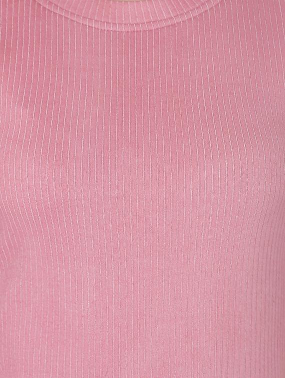 crew neck front overlapped sheath dress - 16314739 - Zoom Image - 4