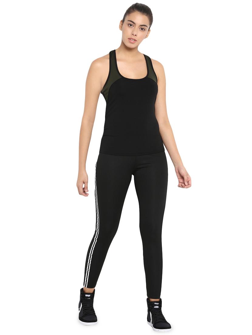 side taped ankle length legging - 16315037 - Zoom Image - 4