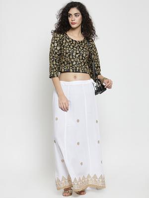 gota patti flared skirt - 16315203 - Standard Image - 4