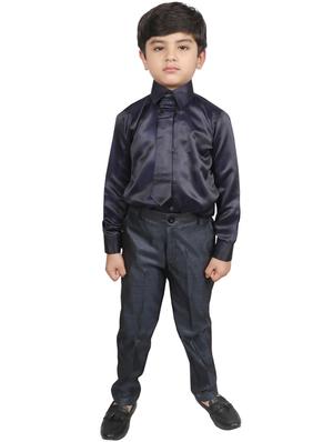blue polyester suit set - 16315328 - Standard Image - 4