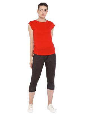 crew neck cap sleeved solid tee - 16316333 - Standard Image - 4