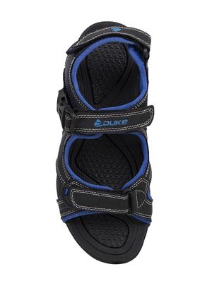 black leatherette back strap floaters - 16319002 - Standard Image - 4