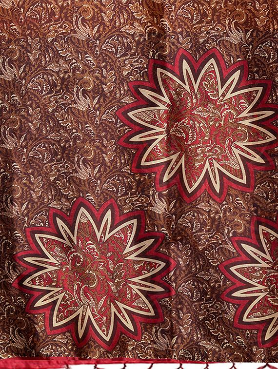 set of 2 multicolor printed saree combo with blouse - 16319628 - Zoom Image - 7