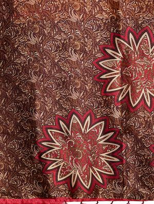 set of 2 multicolor printed saree combo with blouse - 16319630 - Standard Image - 7