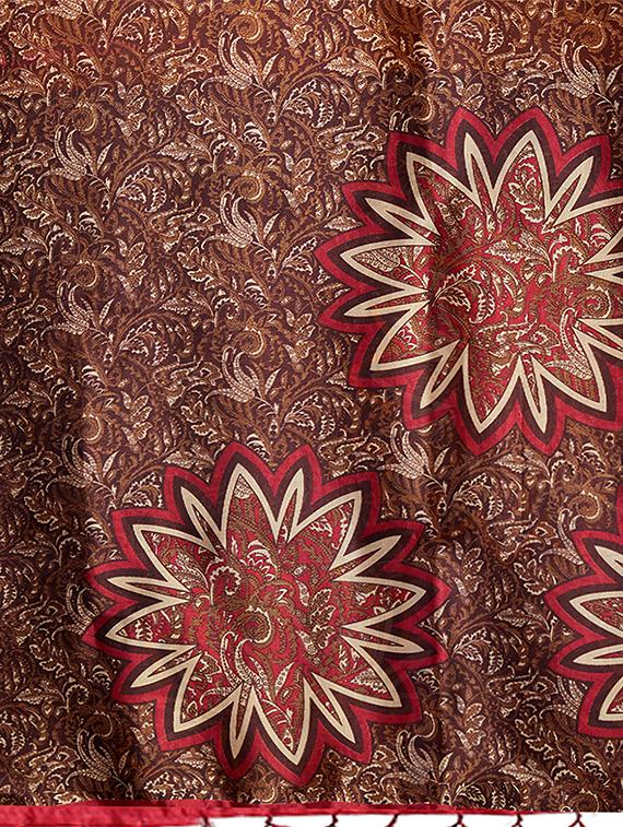 set of 2 multicolor printed saree combo with blouse - 16319631 - Zoom Image - 7