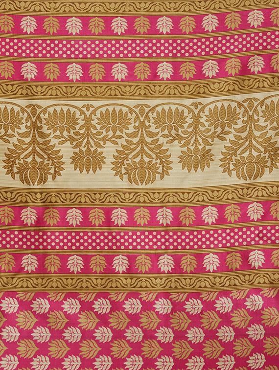 set of 2 multicolor printed saree combo with blouse - 16319633 - Zoom Image - 7