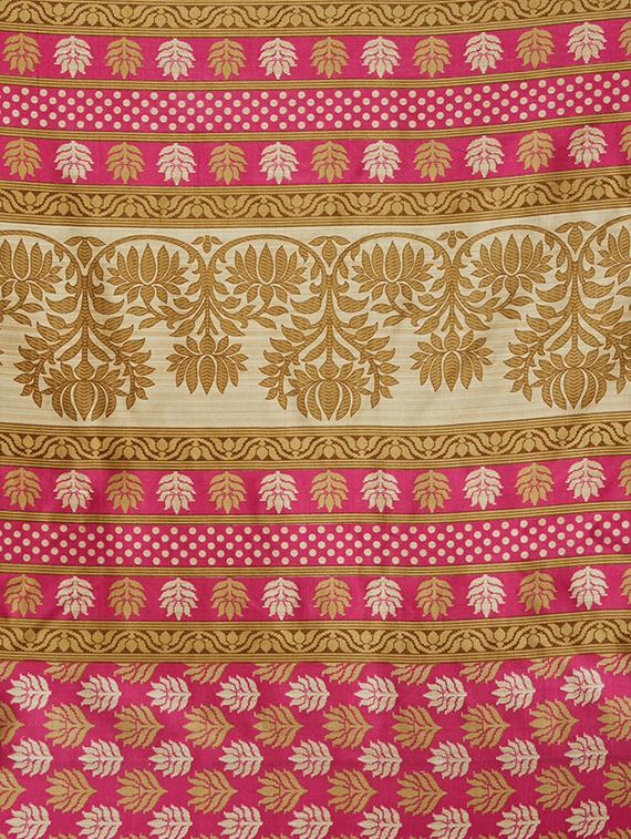 set of 2 multicolor printed saree combo with blouse - 16319635 - Zoom Image - 7