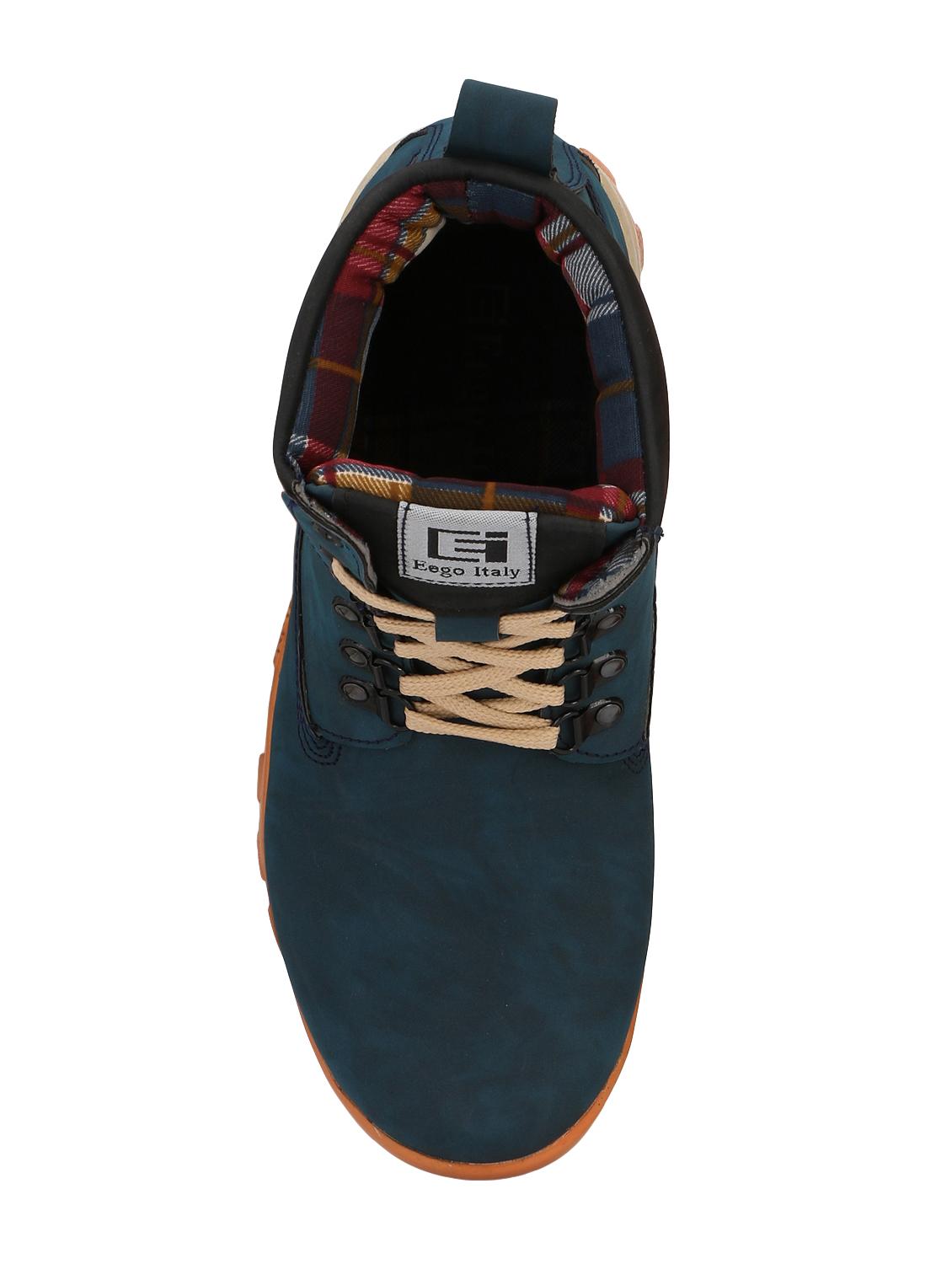 blue leatherette high ankle boots - 16319791 - Zoom Image - 4