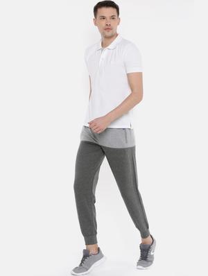 grey color block jogger - 16320904 - Standard Image - 4