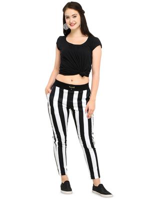 monochrome striped pocket detail track pant - 16321811 - Standard Image - 4