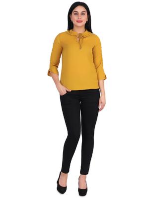 pearl embellished tie knot neck top - 16322814 - Standard Image - 4