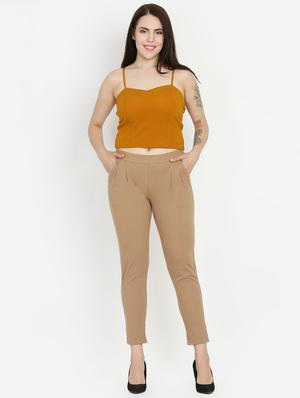 high rise pleat detail trouser - 16323022 - Standard Image - 4