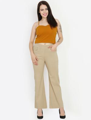 high rise wide leg trousers - 16323034 - Standard Image - 4