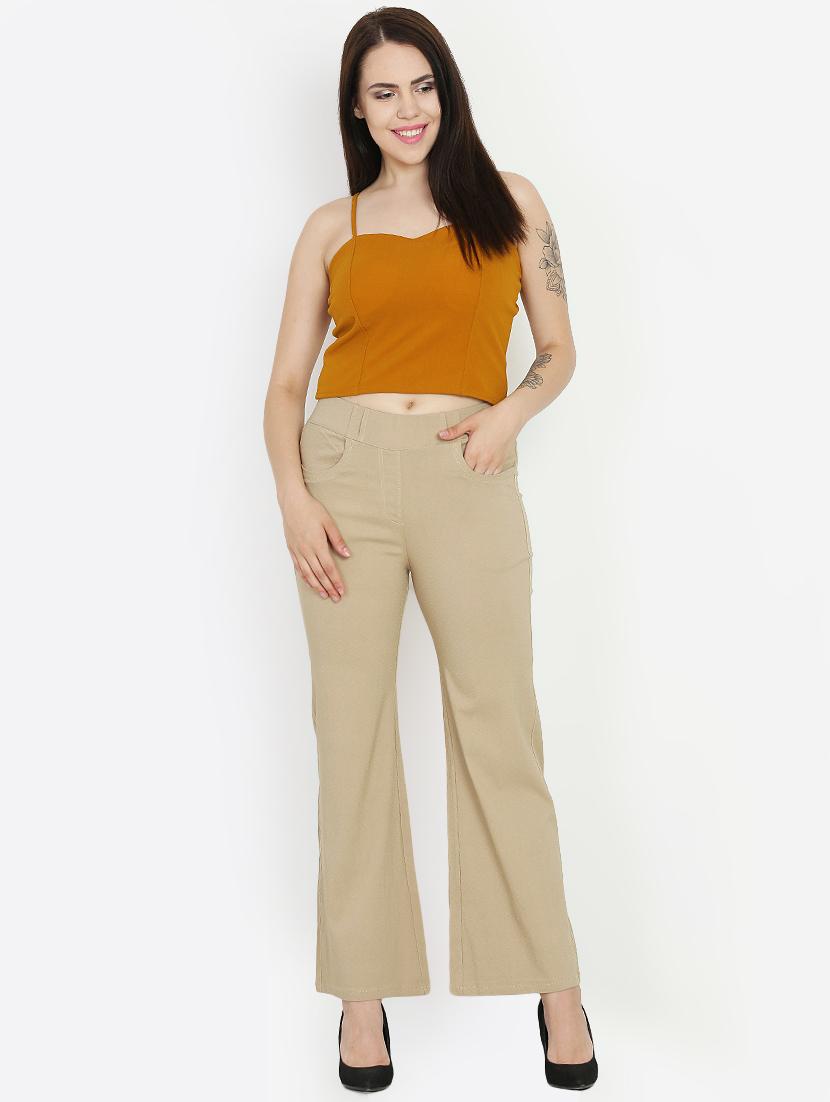 high rise wide leg trousers - 16323034 - Zoom Image - 4