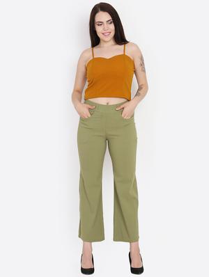 high rise flat front trousers - 16323035 - Standard Image - 4