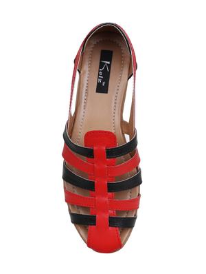 red closed back sandals - 16323044 - Standard Image - 4