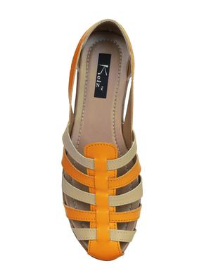 yellow closed back sandals - 16323045 - Standard Image - 4