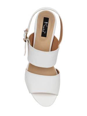 white back strap sandals - 16323123 - Standard Image - 4