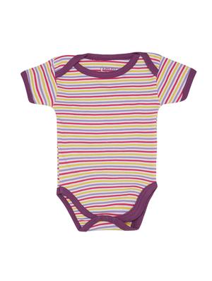 set of 3 purple cotton onesies - 16323516 - Standard Image - 4