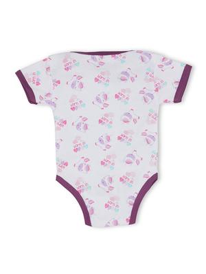 set of 3 purple cotton onesies - 16323516 - Standard Image - 7