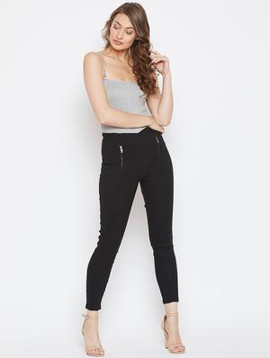 zip detail high rise jeggings - 16324202 - Standard Image - 4