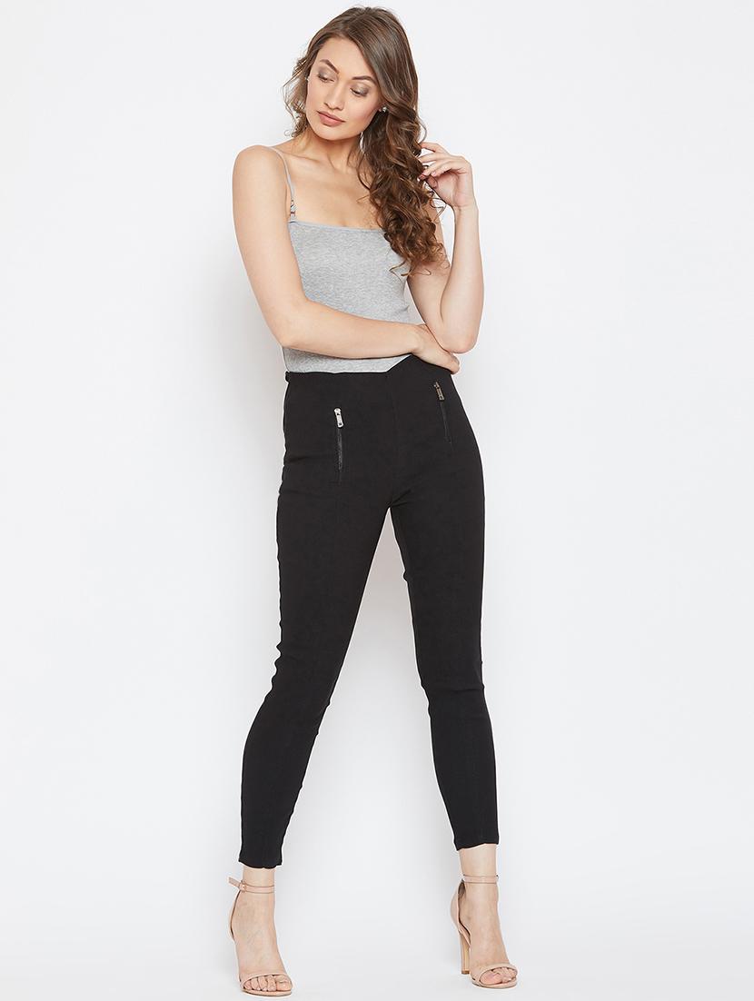 zip detail high rise jeggings - 16324202 - Zoom Image - 4