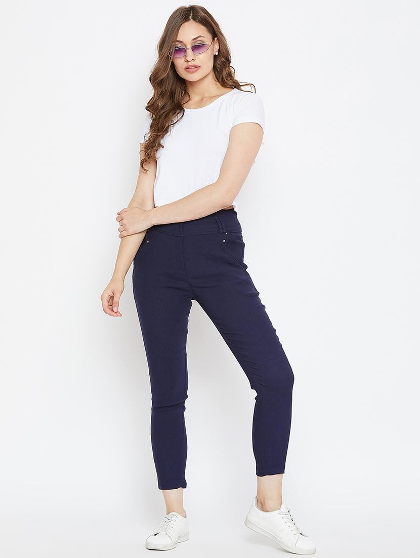 button detail high rise jeggings - 16324227 - Zoom Image - 4