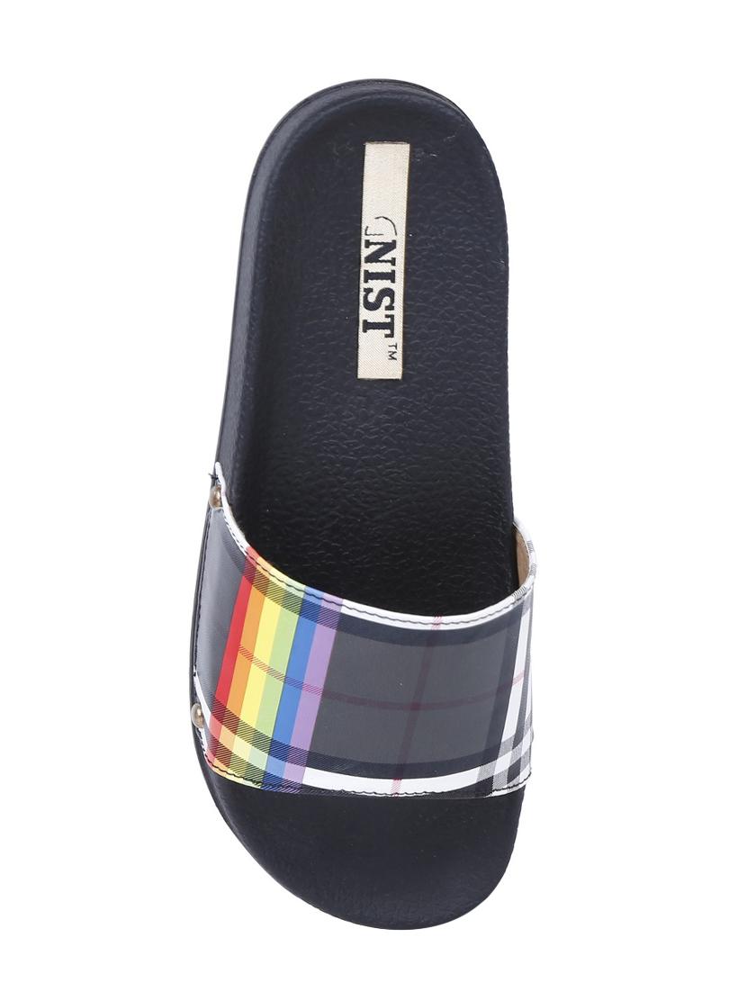 black slip on slides - 16325535 - Zoom Image - 4