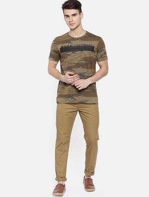 brown solid chinos - 16325757 - Standard Image - 4