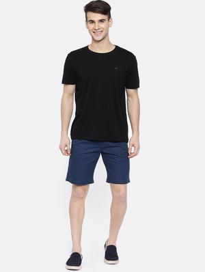 navy blue solid bermuda - 16325825 - Standard Image - 4