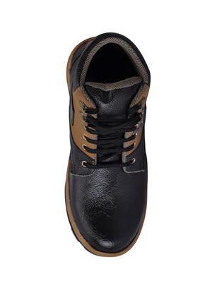 blue leatherette high ankle boots - 16326026 - Standard Image - 4