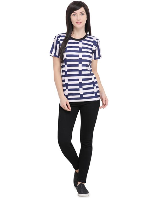 geometric print t-shirt - 16326161 - Zoom Image - 4