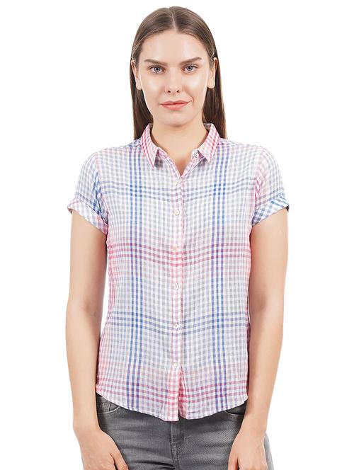 short sleeved checkered shirt - 16328187 - Very Small Image - 1