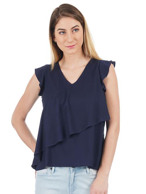 ruffle detail layered top - 16328195 - Very Small Image - 1