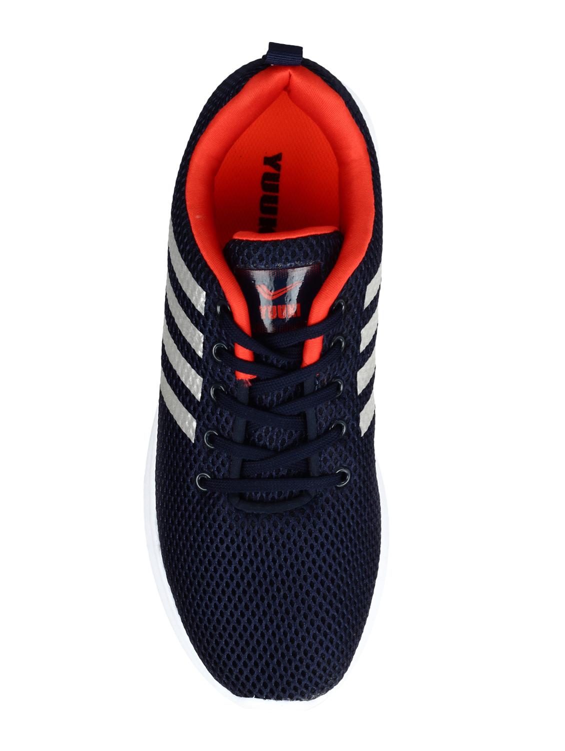 navy blue mesh sport shoes - 16329011 - Zoom Image - 4