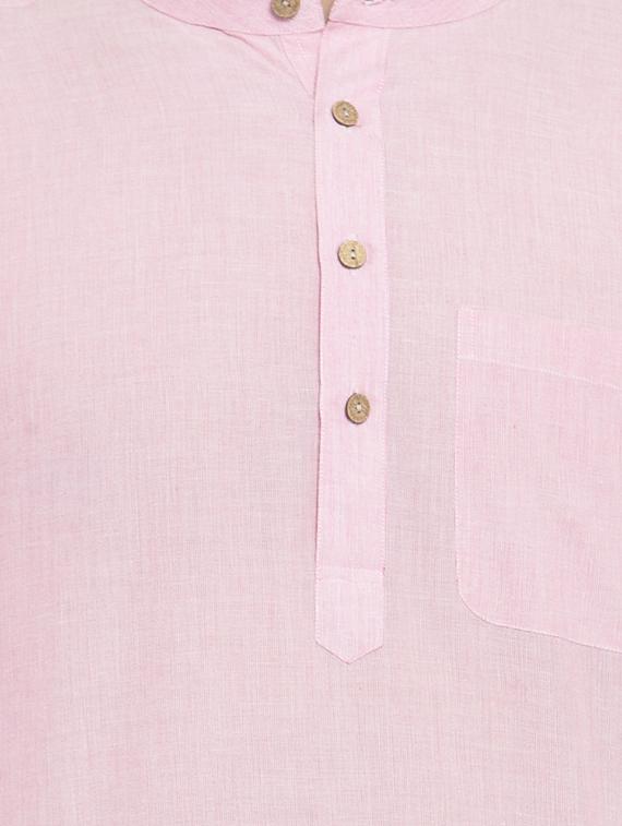 pink solid long kurta - 16329219 - Zoom Image - 4