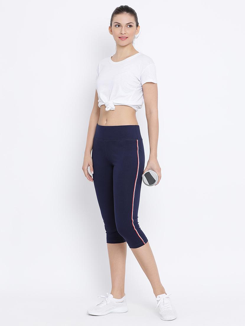 side tape high rise yoga pants - 16329304 - Zoom Image - 4