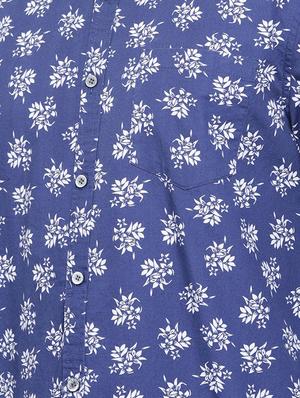 blue floral printed casual shirt - 16329610 - Standard Image - 4