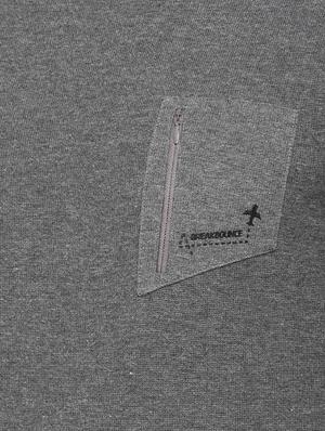 grey solid sweatshirt - 16329621 - Standard Image - 4