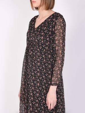 gather detail floral maxi dress - 16329988 - Standard Image - 4